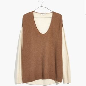 6$ add-on/Xxs Madewell two-tone wool-blend sweater